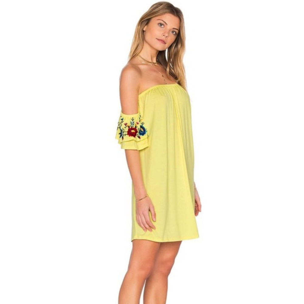 VAVA by Joy Han Womens Strapless dress fiesta Yellow Size S 11209